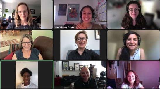 filmmakers on group call